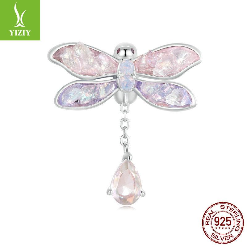 S925 Sterling Silver Butterfly Series Pendant Jewelry Accessories, Mori Girl Heart Diy Bead Partition