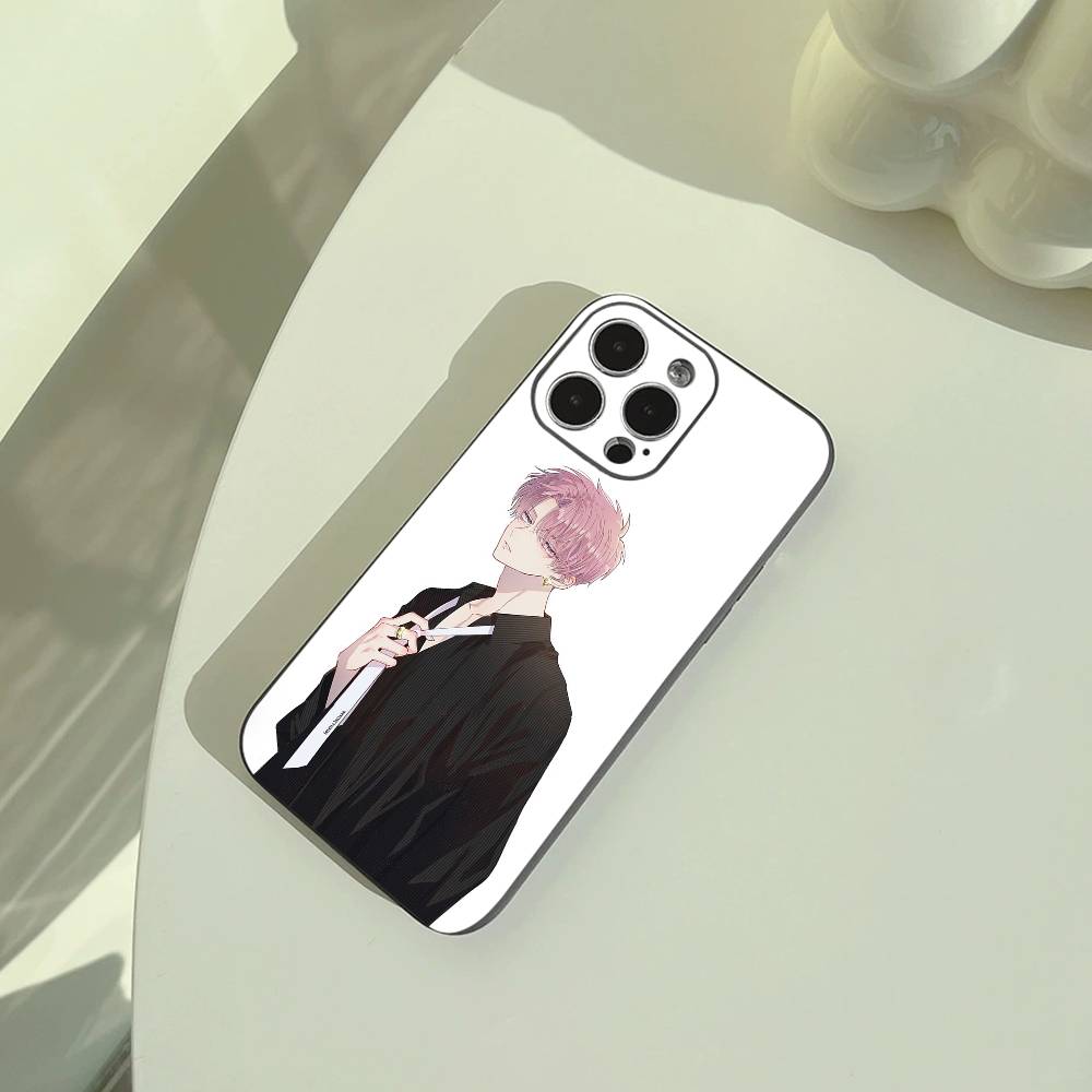 F-Fukuhara Tamon Anime Portrait Phone Case For iPhone 17,16,15,14,13,12,11 Pro Max, Lightweight and Practical Soft Black Cover