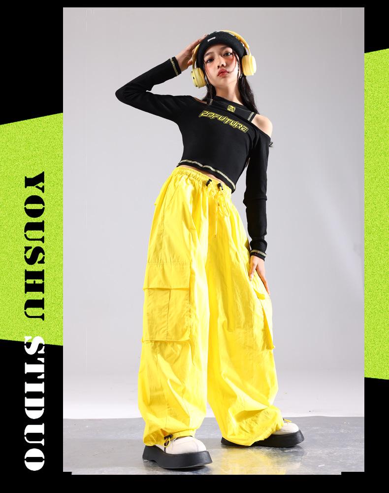 Trendiges Jazz-Tanzkostüm-Set für Mädchen für Auftritte und Laufstege