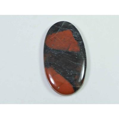 Natural Bloodstone Palm Crytsal 43Cts. Oval Cabochon Loose Gemstone 23X40MM SK-2653