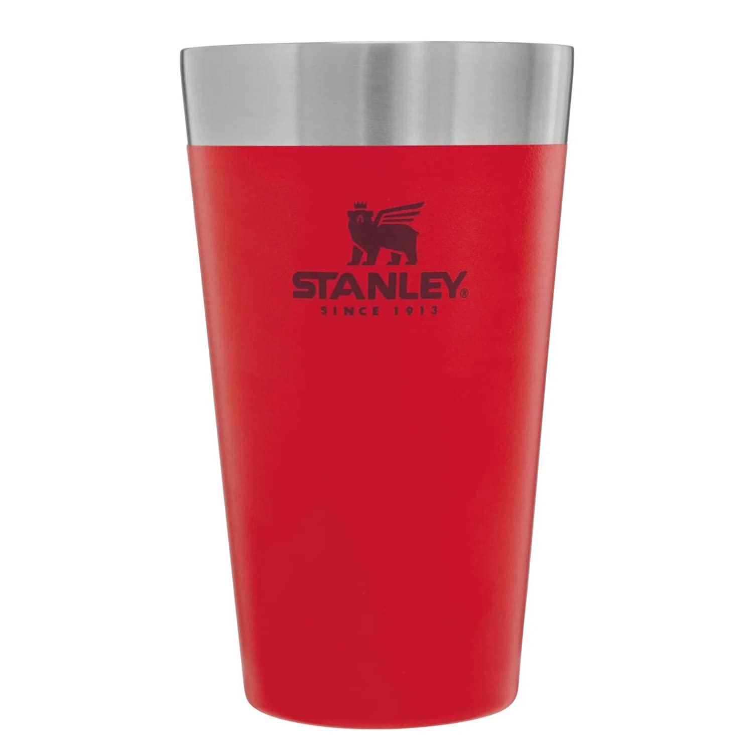 

STANLEY Bear Logo Stacking Vacuum Matte Pint, 0.47L, Red.