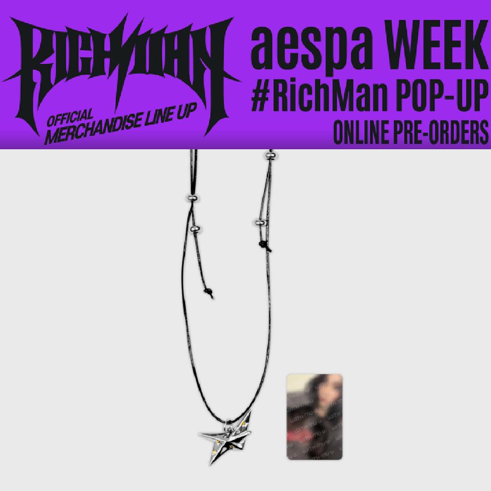 Pre-order aespa WEEK Rich Man Necklace Set