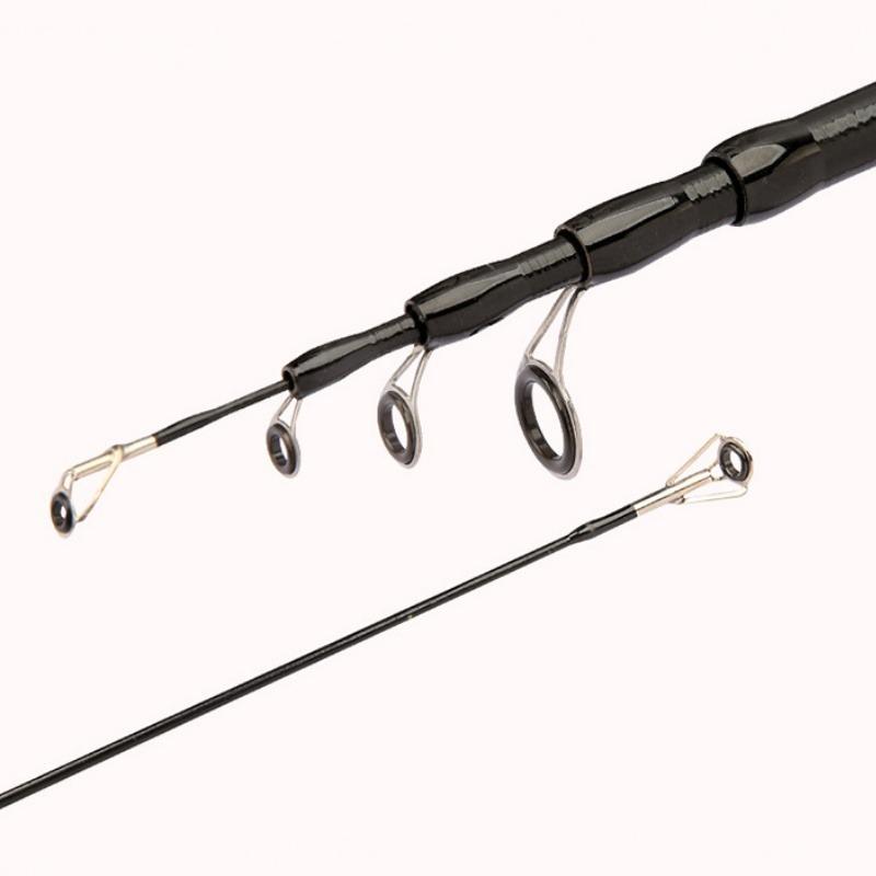Telescopic Luya Rod M Adjustment Portable Short Section Contraction Vibration Solid Rod Handle Straight Long Throw Fishing Rod