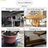 K1AE 360 Degree Rotating Craft Turntable Base for Sculpting Pottery Modeling and Photography PP Material Steel Ball Structure