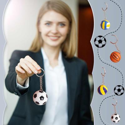 Basketball, Football, Volleyball Keychain Creative Chain Circle