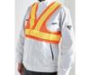 TRUSCO Mesh Safety Short 420mm Length Vest, Length, Orange/Yellow,