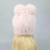 Lovely Rabbits Ear Hat for Teens Furry Plush Trapper Hat for Women Outdoor Headwear Camping Walking Coldproof Earflap Caps  Pink