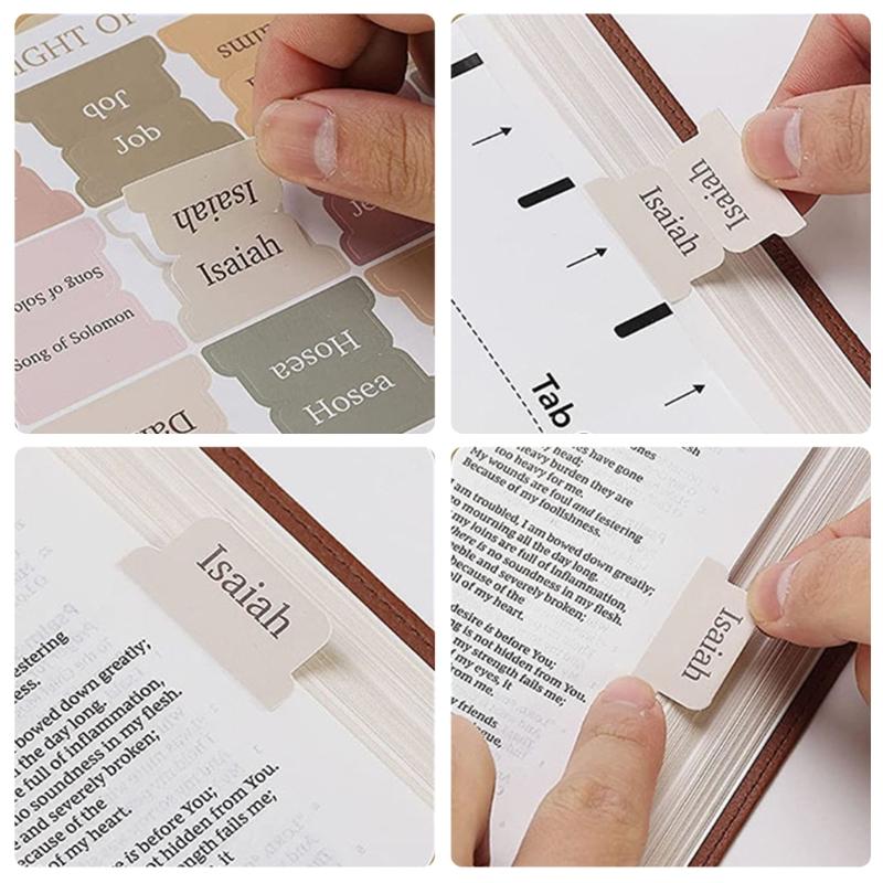 Linguette Indice Bibbia Laminate Linguette Bibbia Stampa Grande Adesivo Facile da Leggere Linguette Divisorie Bibbia Regalo Cristiano per Donne