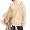Lazy wind turtleneck sweater women's inner wear autumn and winter loose outer wear retro thickened soft waxy bottoming knitted sweater