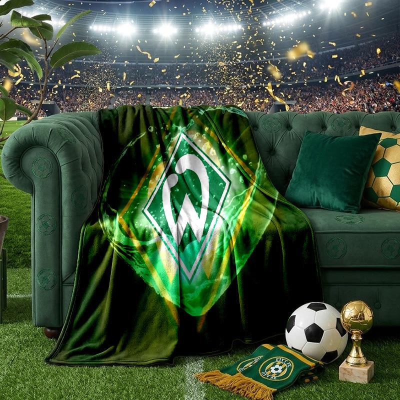 Green Werder Symbol Blanket Lightweight Ideal Bedding Blanket Perfect for Travel, Camping, Living Rooms, Offices, Sofas, Fan Christmas Gift