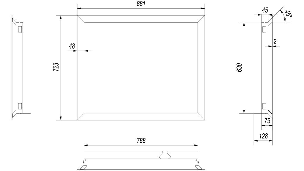 Steel frame for NADIA 13 guillotine