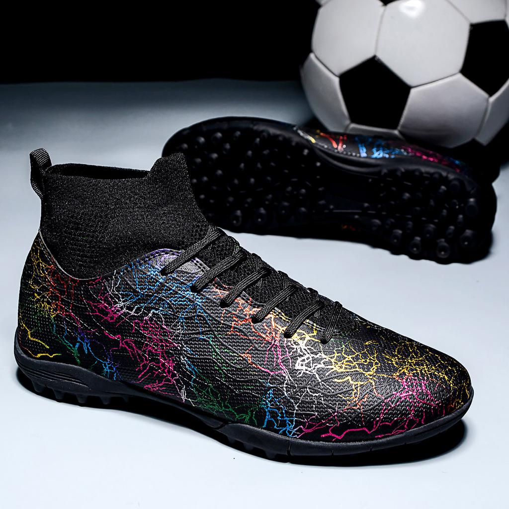 New Men Football Boots Breathable Sport Training Soccer Shoes Cleats Sport Outdoor TF Futsal Match Turf Grass Drop Shipping