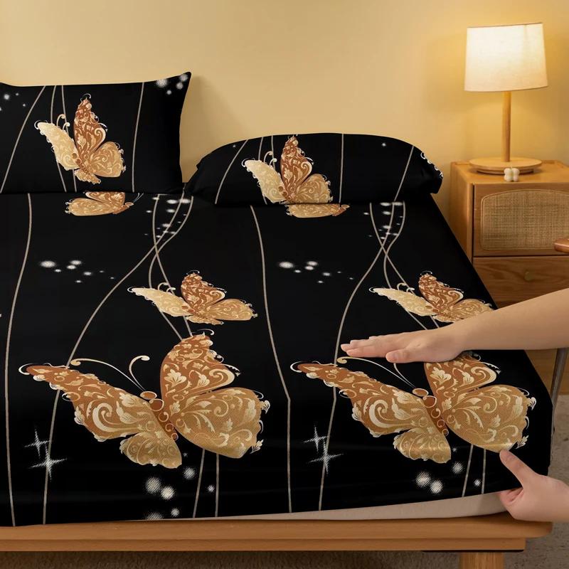 1 Piece Of Kingdee Opera Pattern Frosted Bedsheet, Bedroom Printed Bedspread, Bedding (Excluding Pillowcases)