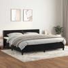 Vidaxl Letto Continentale Con Materasso, Nero, Velluto 200X200 Cm