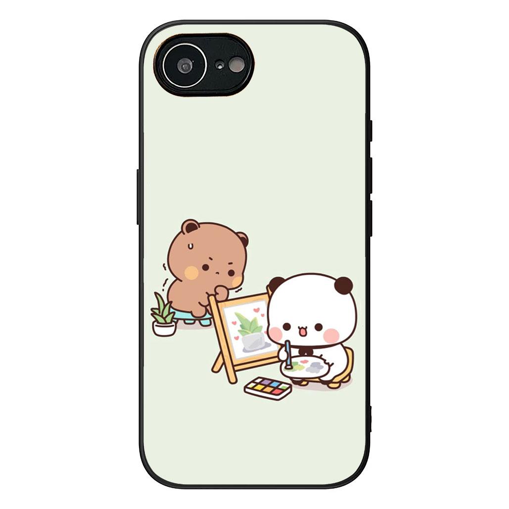 

B-Bubus D-Dudus Panda Bear kawaii Phone Case for Xiaomi Redmi Note 13 14 ProPlus Pro Plus 14C A4 13C Pro+ Note14 Soft Cover Redmi 13C 5G
