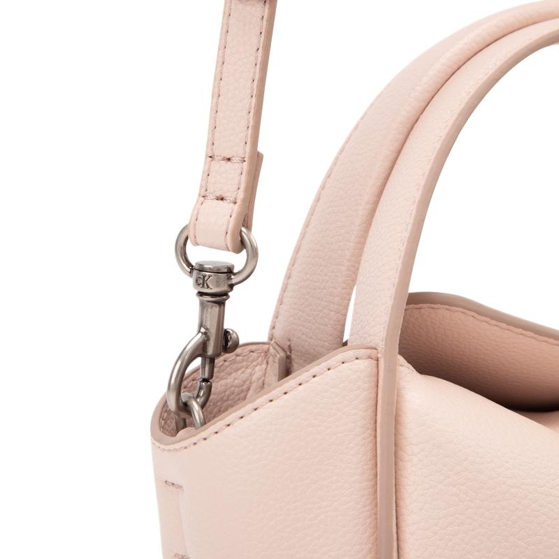New CALVIN KLEIN Blended Material One Shoulder Handbag Medium Size Women's Shell Pink 4K3144G-VFS