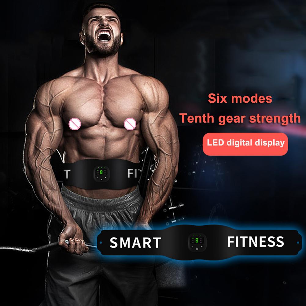 Afslankgordel Buik Gewichtsverlies Buikoefeningen Oefening Massager Lichaamsvorming 19 Modi Oplaadbaar Gym Fitness Apparatuur