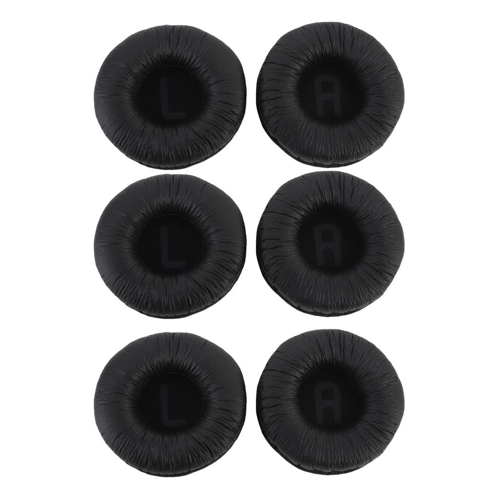3 Pairs Headphones Replacement Ear Pads Cushions Memory Foam Protein Leather Ear Pads for ATH AR3BT ATH AR3iS Black