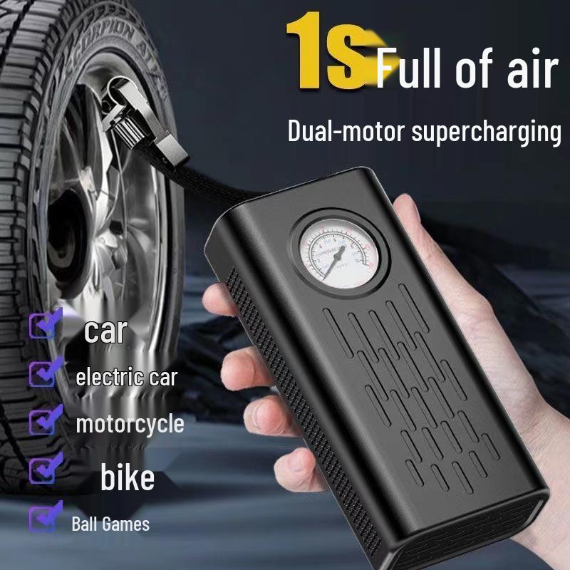 Wireless Portable Electric Tire Inflator Pump for Sedans - Universal, High Power Air Pump Vehicle-mounted Inflator Pump - Quick Inflation