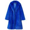 Women's Faux Fur Medium-Length Suit Collar Winter Overcoat