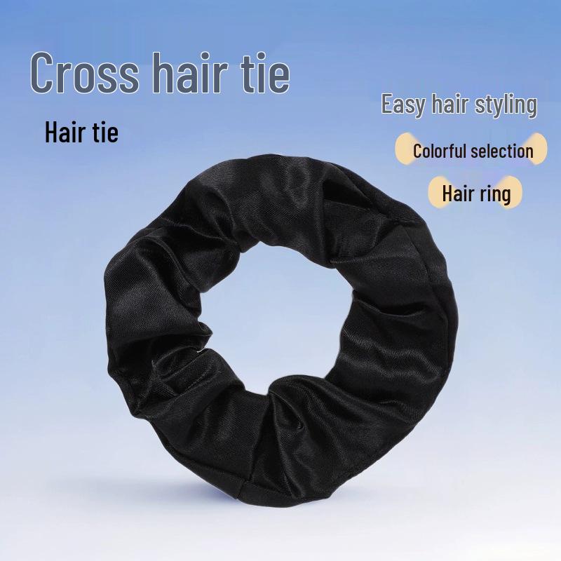 Satin Silk Hair Tie: High-End Women's Rubber Band for Elegant Buns