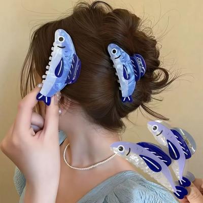 Cartoon Hairpin Sardines Hair Barrettes Fashion Hair Claw Clip  Girls Accessories