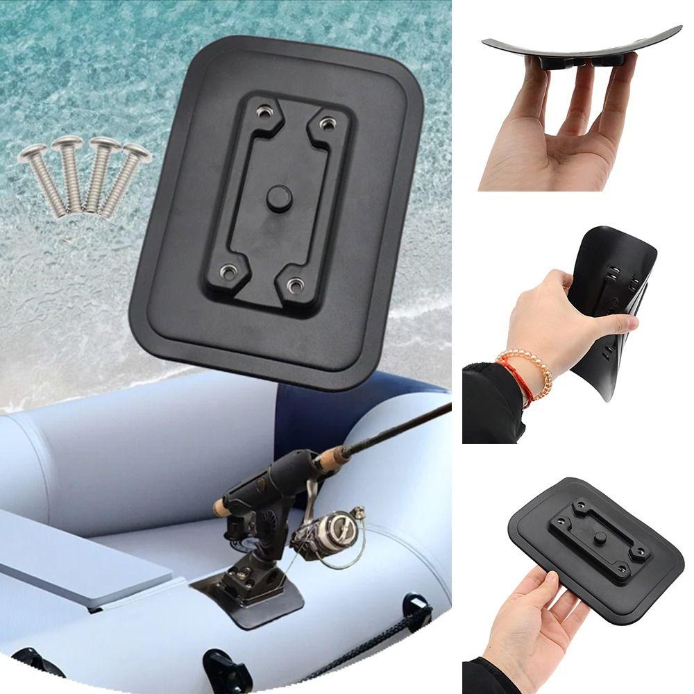 

Black Inflatable Boat Fishing Rod Holder PVC Fishing Kayak Accessory Water Sports