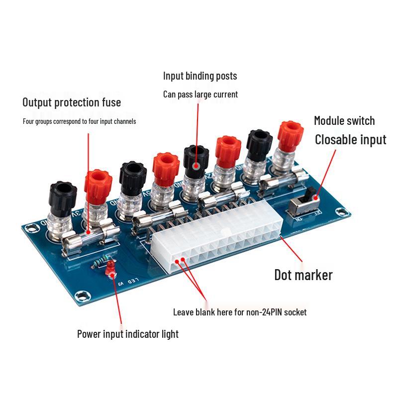 XH-M229 ATX Power Supply Adapter Board: Desktop Power Extraction Module
