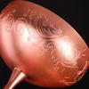 Metal Cup, Martini Cocktail Glasses,Copper Plated Stainless Steel With Etching Pattern