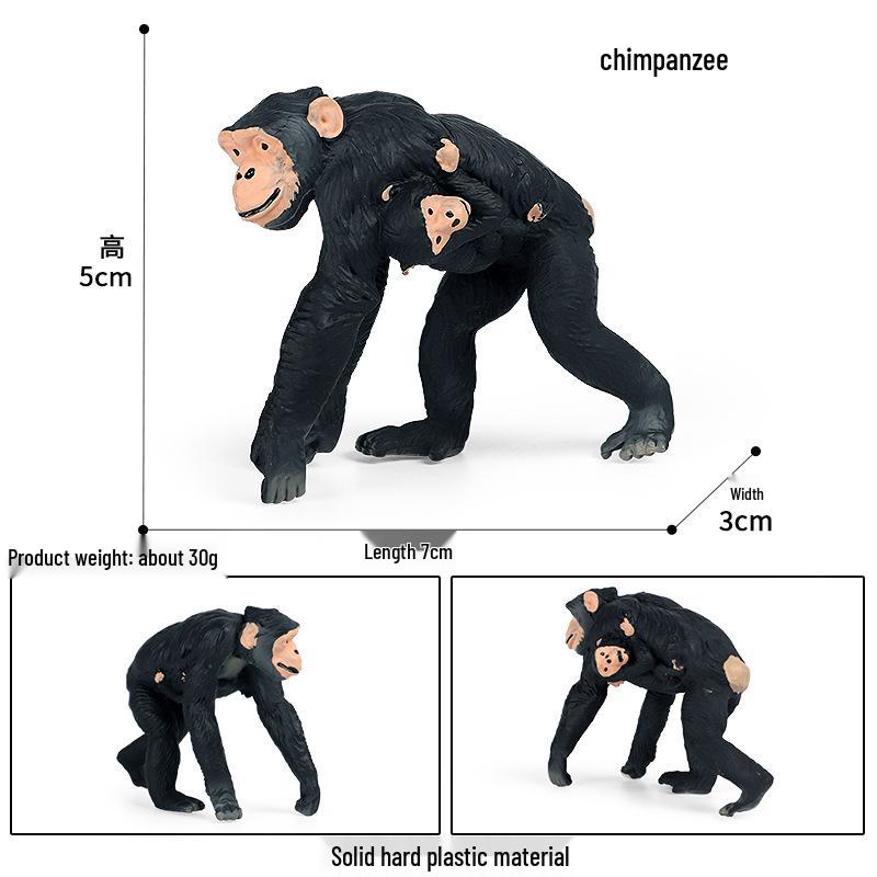 Cross-Border Children's Cognitive Animal Model: Gorilla, Monkey, Ape Toy Ornament