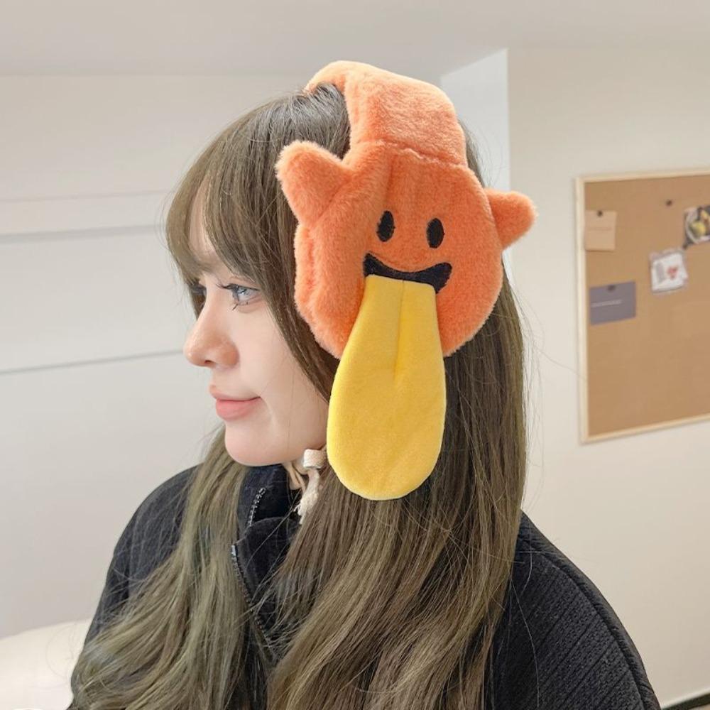 Cartoon Ghost Plush Earmuffs Thickened Couple Halloween Gifts Funny Ear Protection  Women