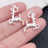 20-Piece Christmas Themed Bracelets: Silver Snowman, Santa Claus, Snowflake Pendants & Beads