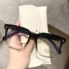 Oversized Frame Women Men Myopia Glasses Fashion Trend Near Sight Eyeglasses Diopter To -4.0 Anti Blue Light Short Sight Eyewear