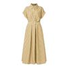ZANZEA Womens Casual Turn Down Collar Polka Dot Print Short Sleeve Dress