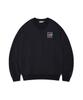 WACKY WILLY Color Logo V-Neck Sweatshirt Navy