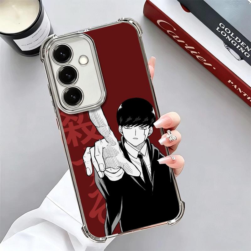 Mashle Magic And Muscles Anime Plating Phone Case For Samsung A17 A07 A37 A57 A16 A56 A15 A55 A14 A54 A13 A53 A26 A36 A25 A35 A2