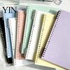 Blank Sketchbook for Doodling A5 Spiral Notebook, Lined /Horizontal Grid/Blank Inner Page, Professional Sketching Notebook Morandi Solid Color