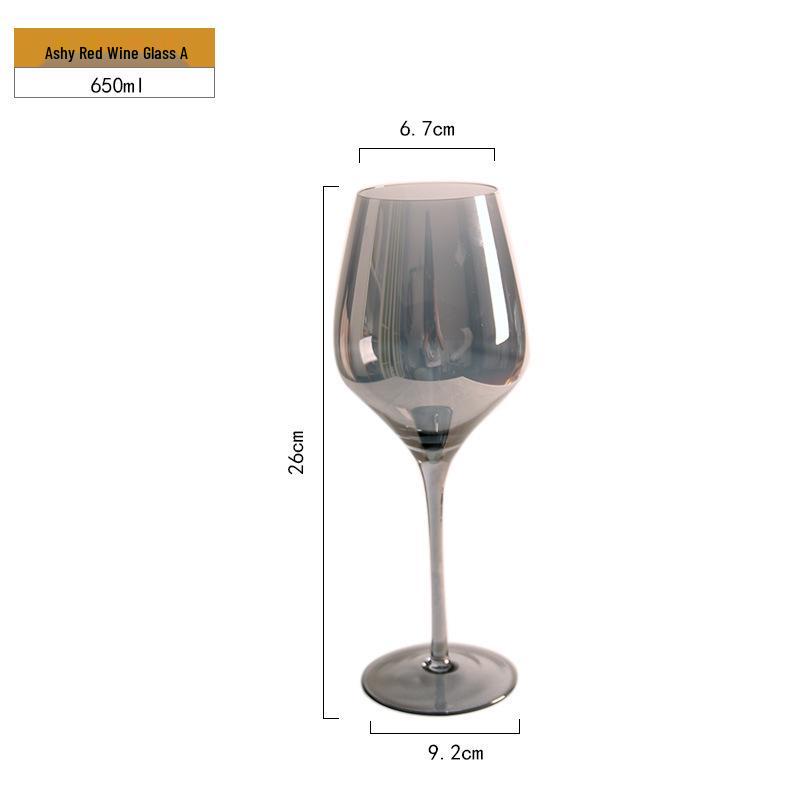 

Набор хрустальных бокалов для вина с ионным покрытием семи цветов - Бокалы для красного вина и шампанского