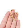 10pcs PVD Gold Color Stainless Steel 8mm 10mm 12mm Zircon Hoop Earrings Women Punk Hiphop Gifts Fashion Jewelry Huggie Wholesale