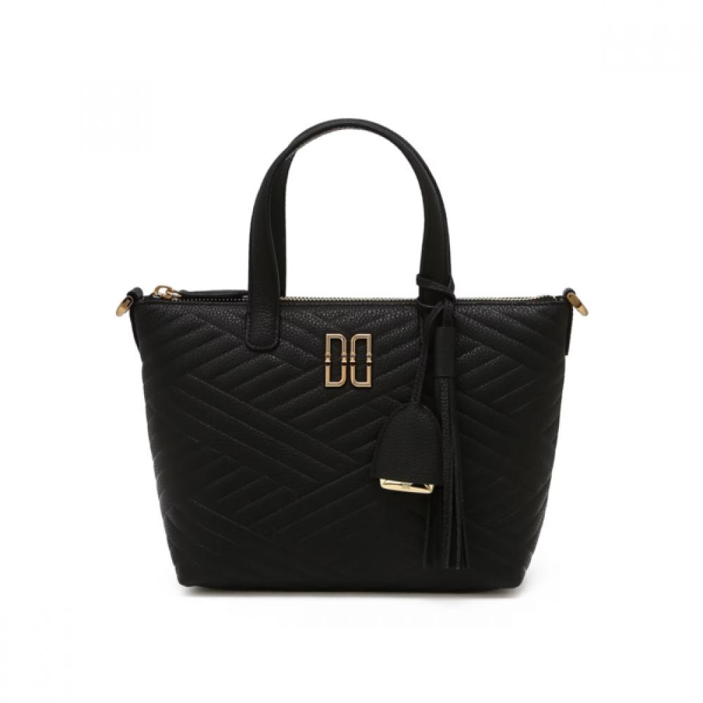 Daks Black Dd Logo Leather Tote Bag Dcba6e360bk