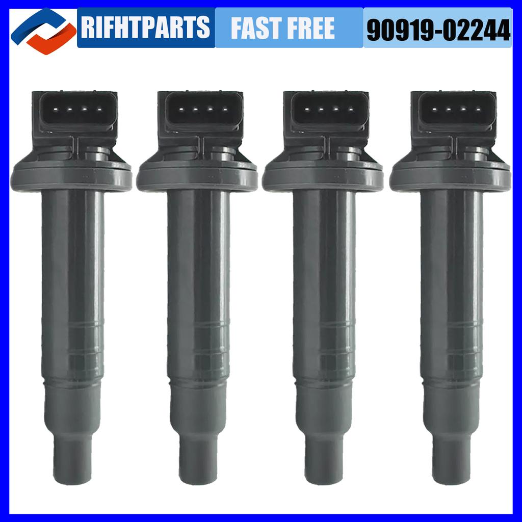 RIGHTPARTS 90919-02244 9091902244 Zündspulen für Toyota Camry Highlander RAV4 Scion Lexus 2.4L 90919-02266 90919 02244 UF333