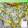 Green Leaf Fairy Lamp Ivy Leaf String Lamp Warm White Suitable for Interior Decoration of Families,Parties,Weddings,Christmas and New Year Festivals