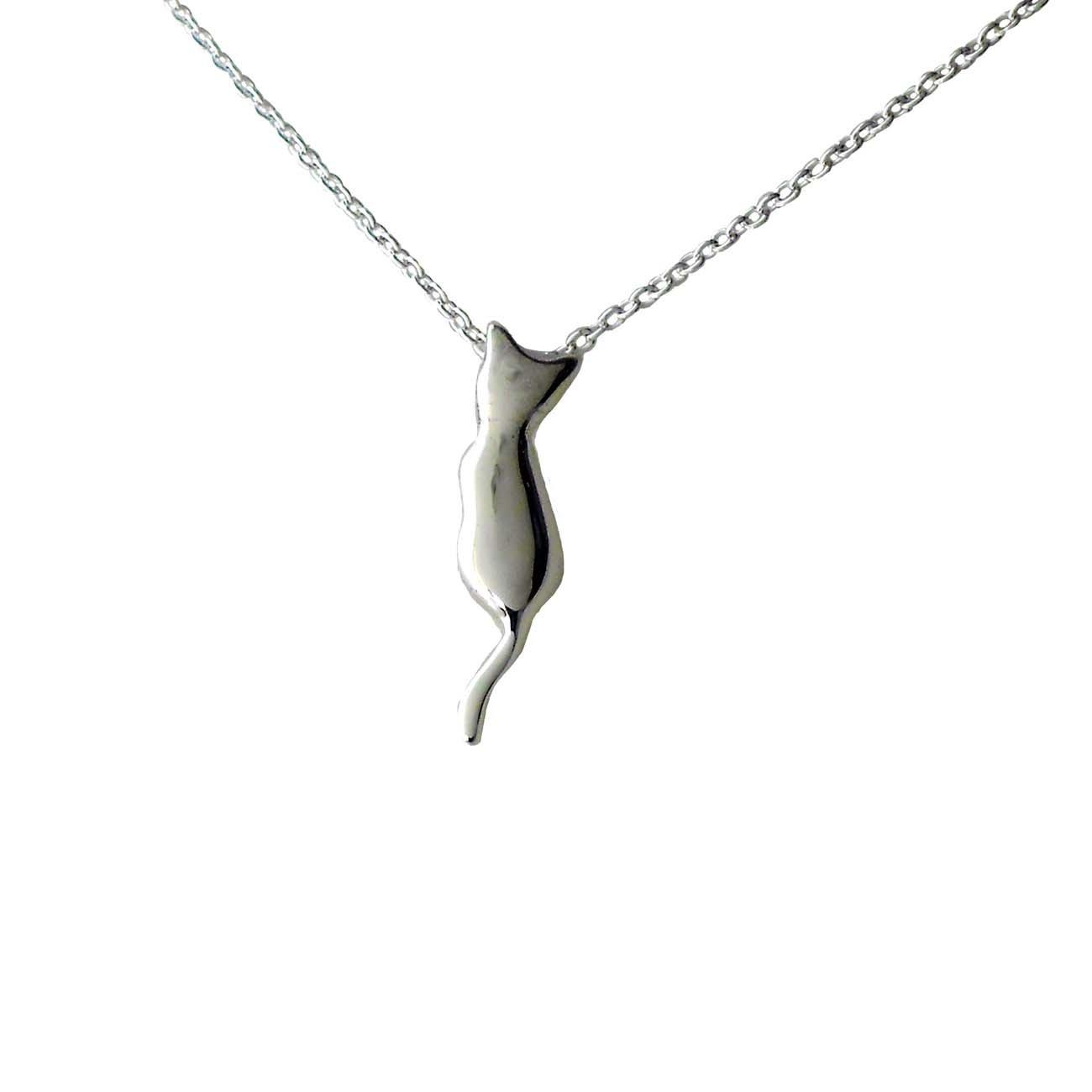 Novel: Head-tilting cat necklace, head-tilting cat pendant, cat necklace for women.