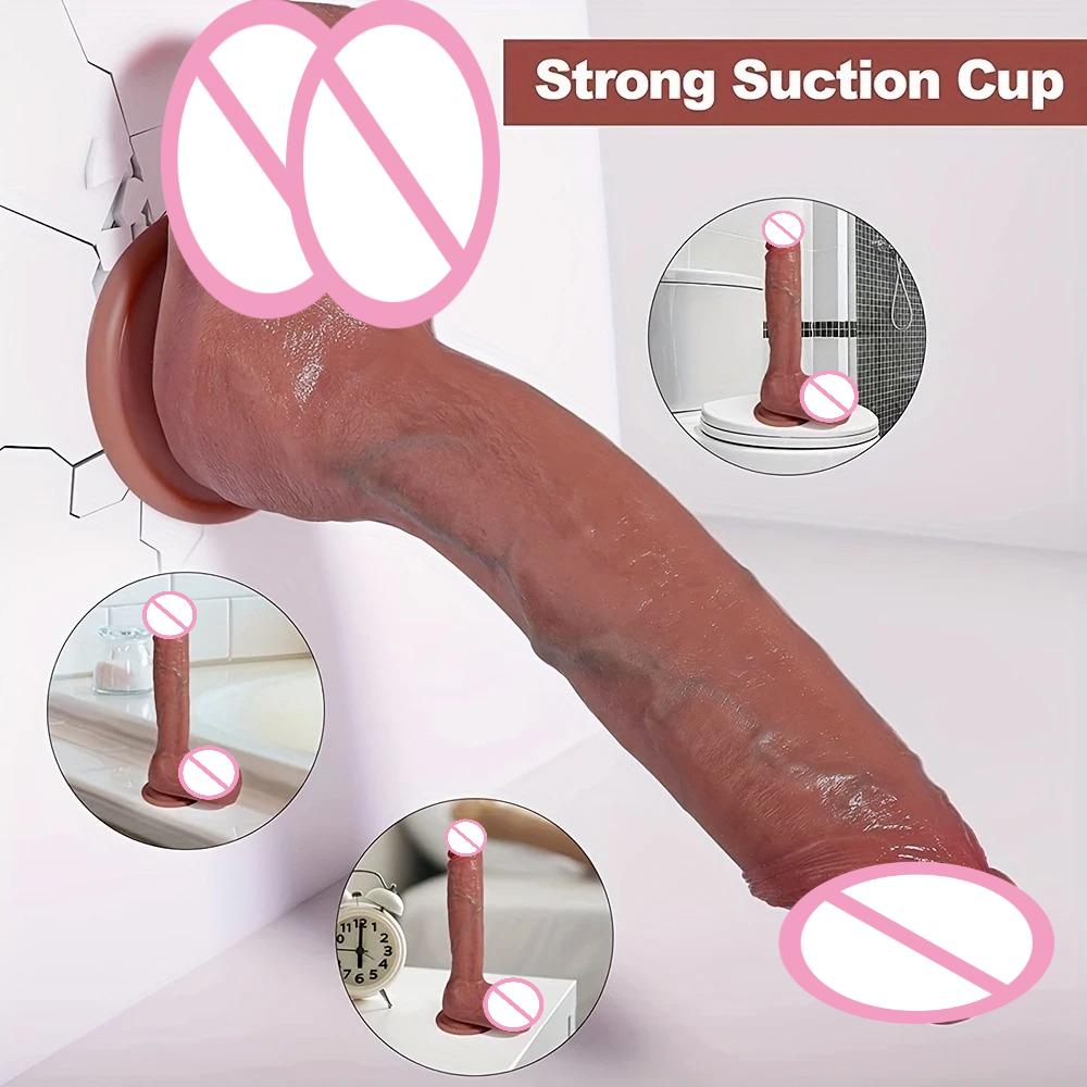 8.66inch Realistic Silicone Dildo with Suction Cup Anal Penis Penetration Sex Toys for Women Gode Dick Cock G-Spot Consolador
