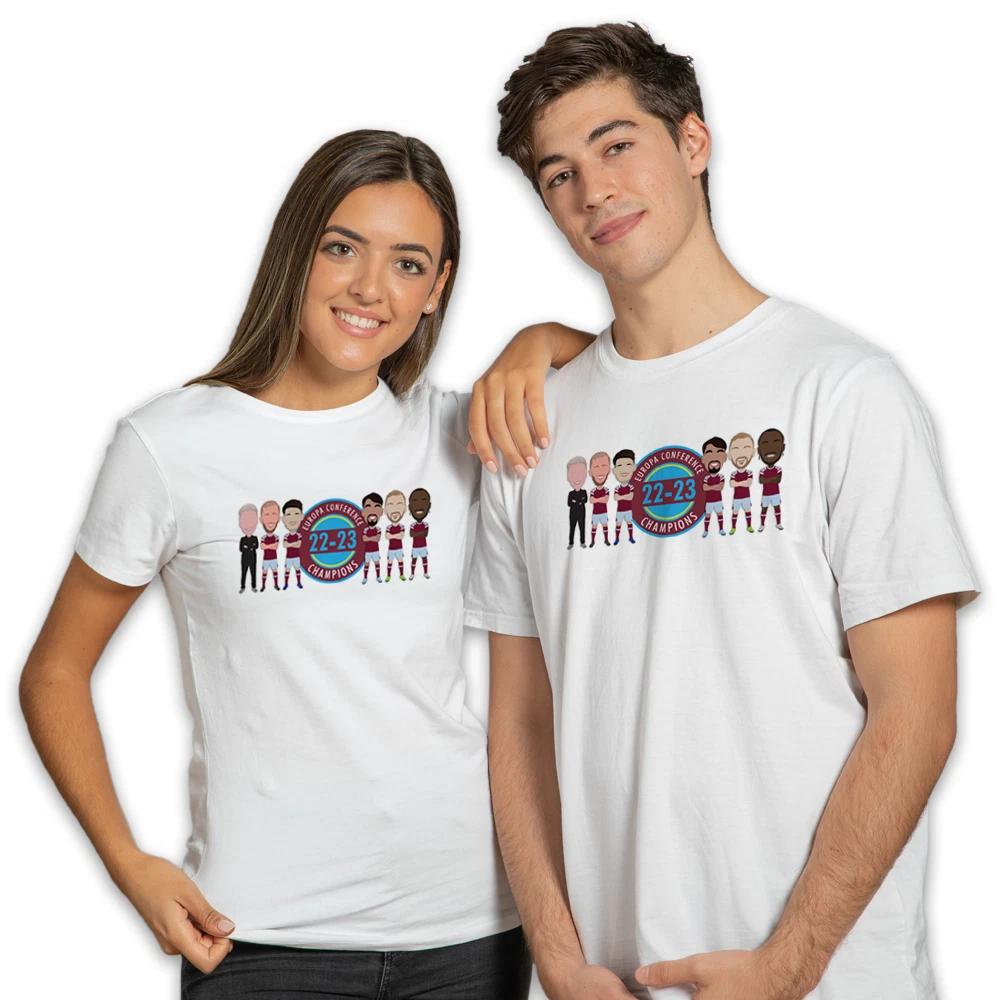 West Ham Utd Europa Conference Champions 2023 T-Shirt tshirt S-3XL Rice Bowen 3XL