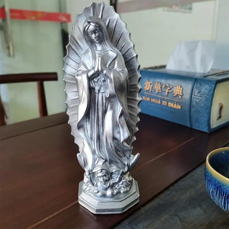 1PC Virgin Mary Resin Home Furnishings Entrance Decoration Church Crafts Shooting Props Decorative Ornaments