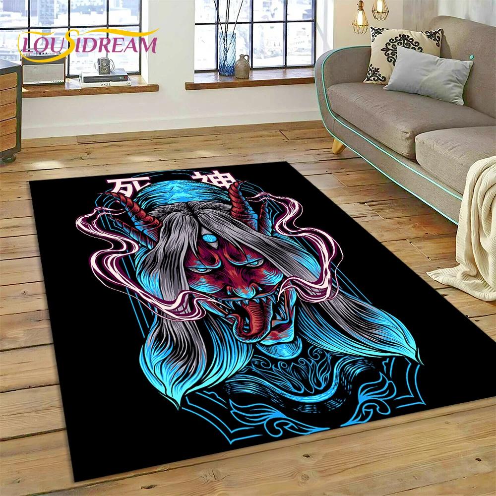 Gothic Horror Monsters Demon Ghost Carpet Rug for Bedroom Living Room Home Sofa Decoration,Children Game Large Decor Floor Mat