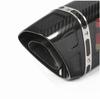 1PC 51MM Inlet Real Carbon Fiber Motorcycle Pipe Muffler For R6 R1 CBR500 Z750
