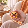 Funny Tongue Out Puppy Tongue-Popping Pug Fidget Toy, Press & Pop-Out Squishy Soft Office Desk Accessories Squeeze Stress Relief Desktop Gift for Kids