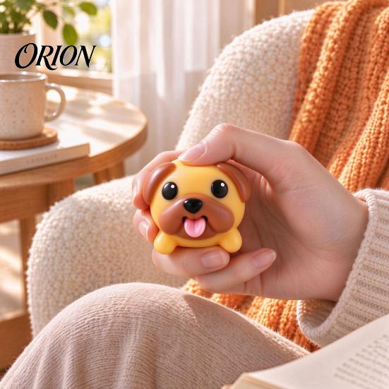 Funny Tongue Out Puppy Tongue-Popping Pug Fidget Toy, Press & Pop-Out Squishy Soft Office Desk Accessories Squeeze Stress Relief Desktop Gift for Kids